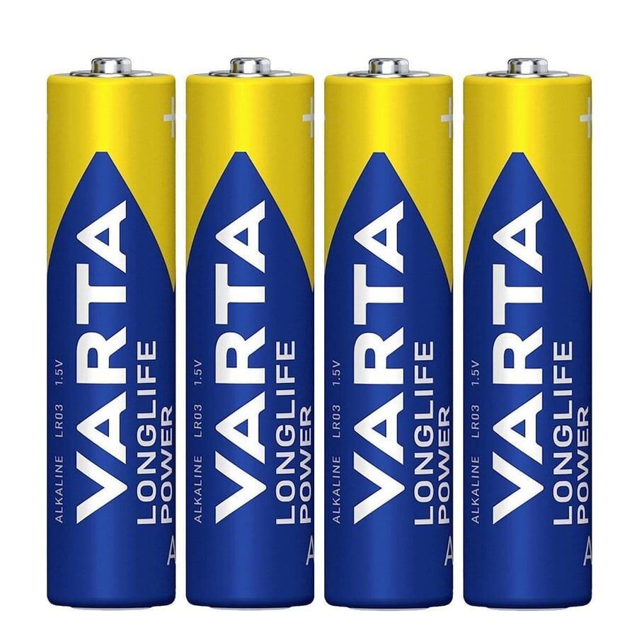 Varta 4903 Longlife Power AAA İnce Kalem Pil 4lü Blister - Görsel 3