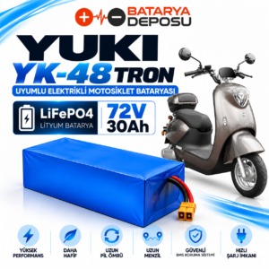 Yuki YK-48 Tron LiFePO4 72V 30Ah Elektrikli Motosiklet Bataryası